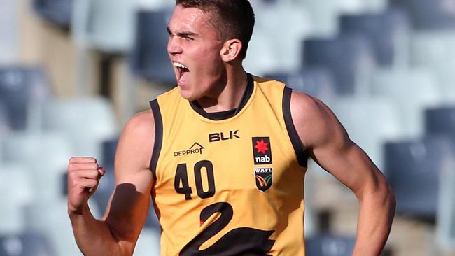 Young ruckman Luke Strnadica could be a popular selection. Picture: Mark Dadswell