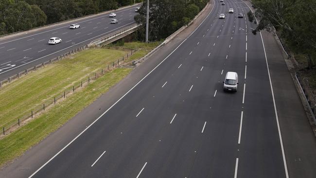 Melbourne traffic has dropped dramatically since stringent restrictions on movement came in. Picture: AAP