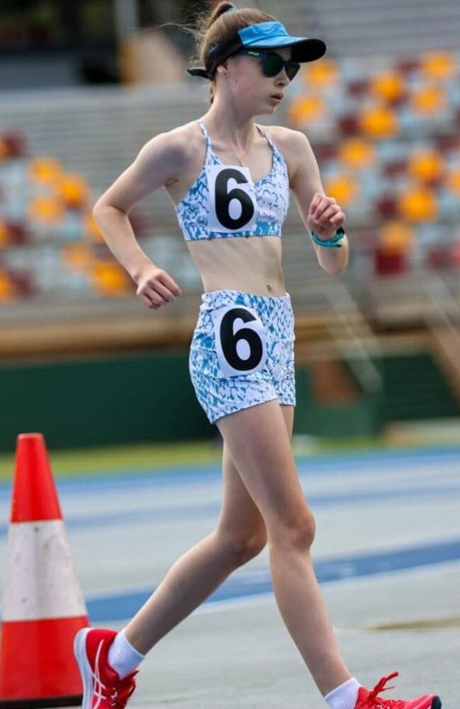 Northpine Christian College student Kiara Waterman was an outstanding race walker.