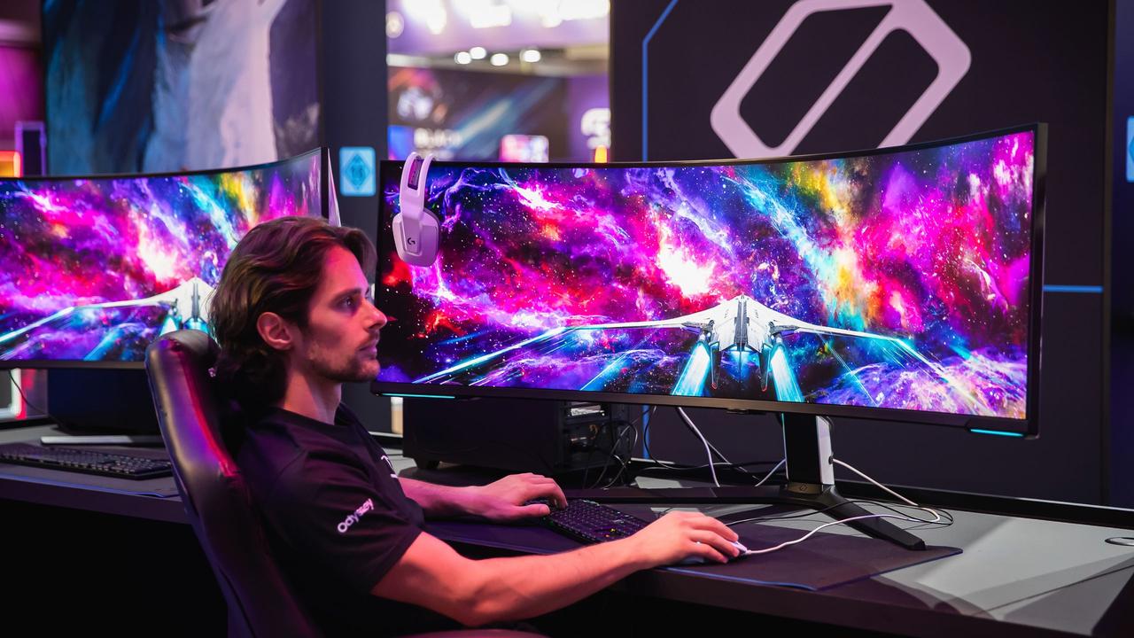 Samsung Odyssey Neo G9 57″ – World's First Dual UHD Gaming Monitor. Picture: Samsung