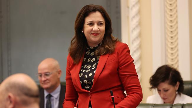 Premier Annastacia Palaszczuk would not confirm or deny reports she had previously raised concerns about AstraZeneca for over 50s. Picture: Tara Croser.