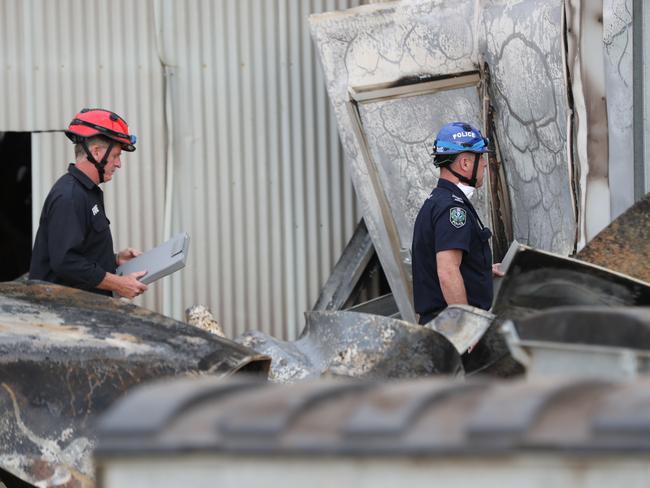 An industrial fruit &amp; veg shed at Lewiston has been destroyed leaving a damage bill of $2.5 million. Joe Giangregorio, Director of Rainbow fresh and started the business 50 years ago pictured with his daughters Juliet and Maria on the 15th October 2020. Pic Tait Schmaal.