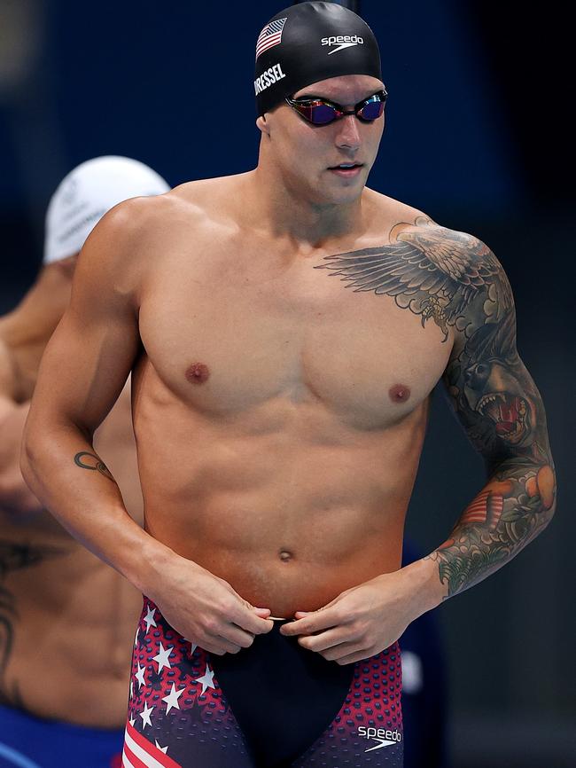 Caeleb Dressel is one of Kyle Chalmers’ main 100m rivals.