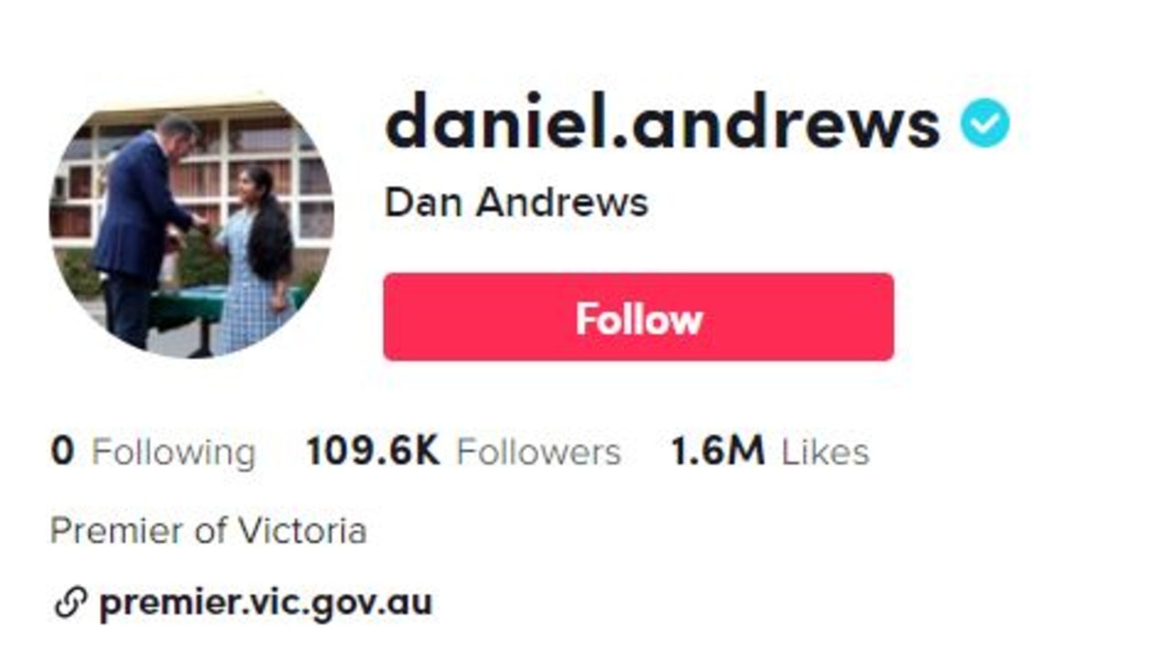 Daniel Andrews has 109.6k followers on Tiktok.