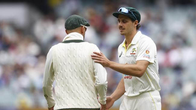 Lance Morris fielding for Australia last summer. Picture: Daniel Pockett/Getty Images