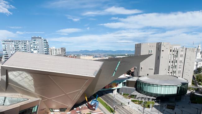 The stunning architecture of the Denver Art Museum.