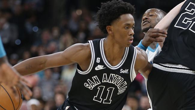 Josh Primo of the San Antonio Spurs. Photo: Ronald Cortes/Getty Images/AFP