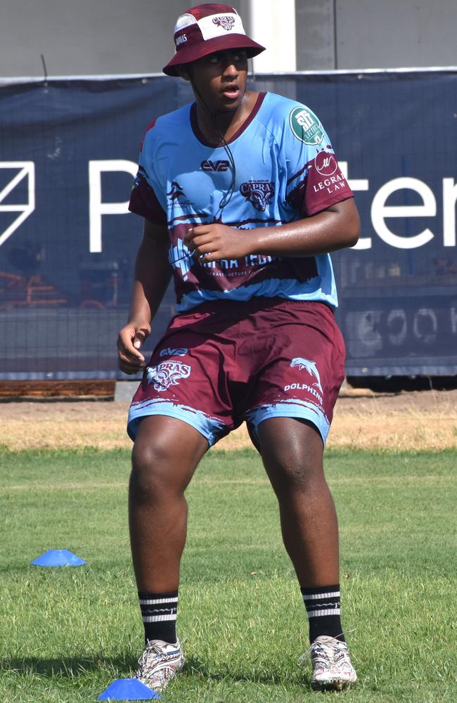 CQ Capras under-17 boys squad at a pre-season training session at The Cathedral College, Rockhampton, on December 7, 2024.