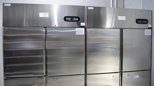 Refrigerators and freezers for storing DNA and blood at the complex. Picture: Bianca De Marchi