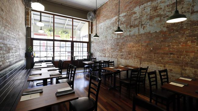 The dining room at Clarence Restaurant in Woolloongabba