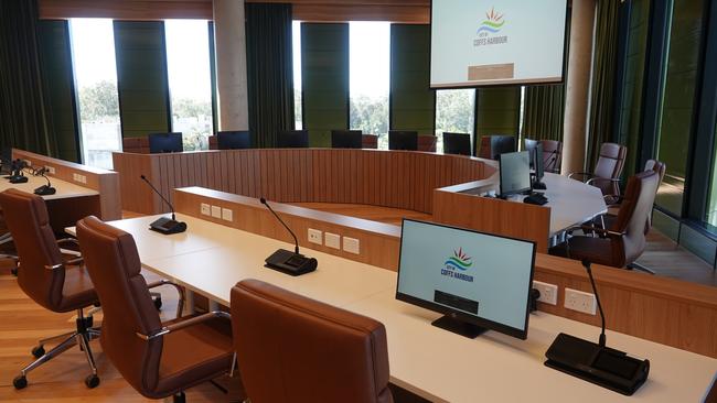 City of Coffs Harbour transformed its financial position in 2022/23. Council chambers. Picture: Chris Knight