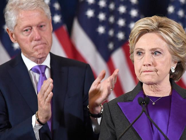 A source claims Bill and Hillary Clinton haven’t spoken in months. Picture: AFP/Jewel Samad