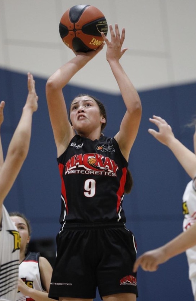 Monique Bobongie in action for the Meteorettes.