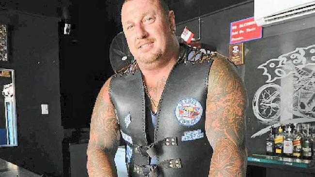 HAPPIER TIMES: Former Wide Bay Rebels Motorcycle Club president, Adam ‘Big Adam’ McCrea. Picture: Alistair Brightman