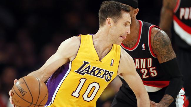 Los Angeles Lakers guard Steve Nash.