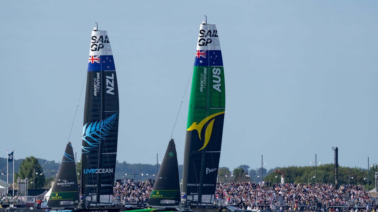 New Zealand and Australia have developed an intense rivalry. Photo: Bob Martin for SailGP. Handout image supplied by SailGP