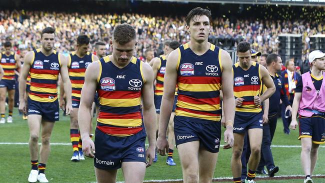 Jake Lever won’t be wearing the Crows guernsey next year.