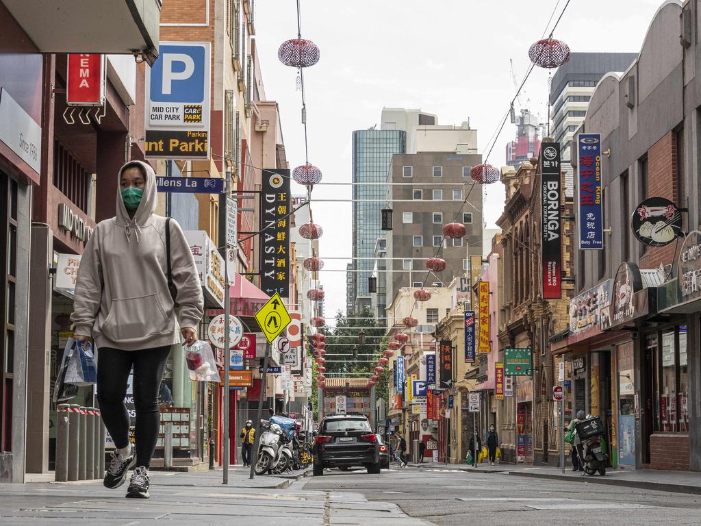 A quiet Chinatown will come back to life from Wednesday. Picture: NCA NewsWire / Daniel Pockett