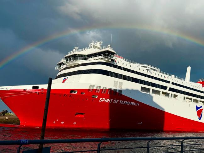 Spirit of Tasmania IV in Leith, Edinburgh, Scotland. Picture: Lee Groves