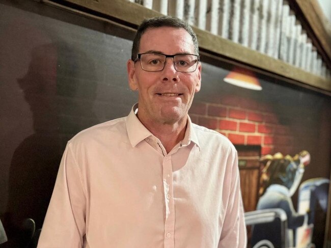 Councillor Troy Thompson, who is taking a leave of absence from his role as Townsville mayor, enjoying a meal at Hog's Breath Cafe in a recent post on his official Mayor Troy Thompson Facebook page.