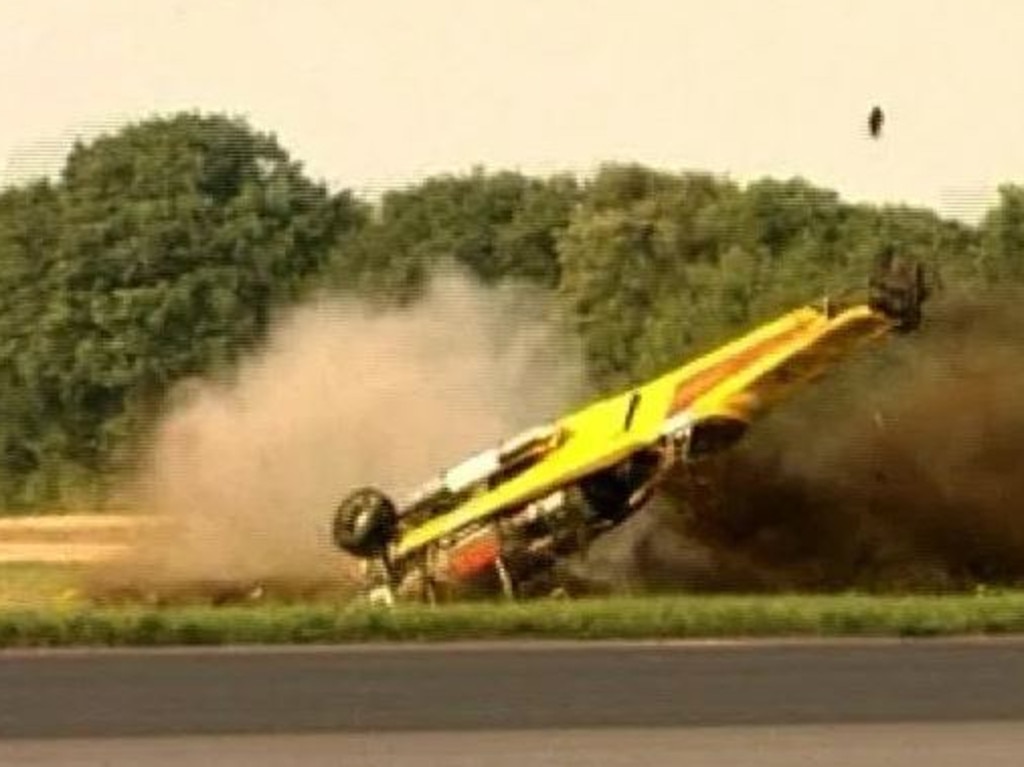 Former Top Gear host Richard Hammond had a similar nasty crash.