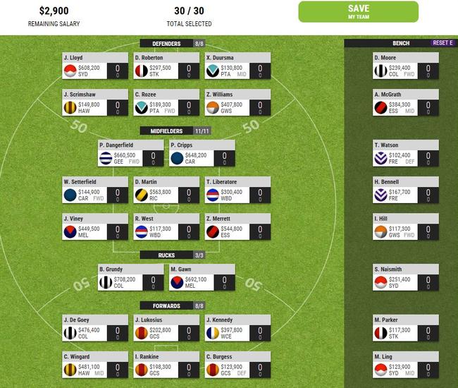 Al Paton's intelligent auto-pick squad