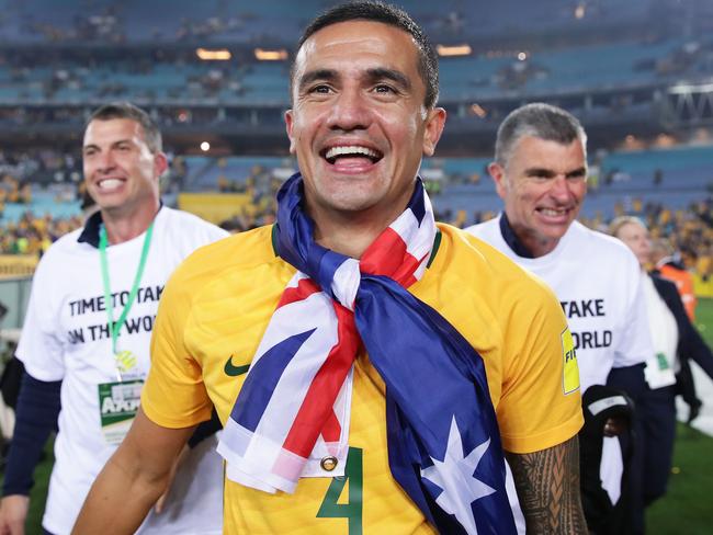 Tim Cahill is excited the Socceroos play France in their opener. Picture: Getty Images