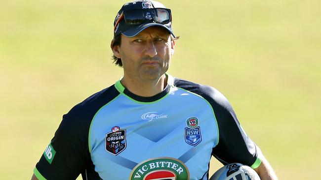 NSW coach Laurie Daley during Origin team training.