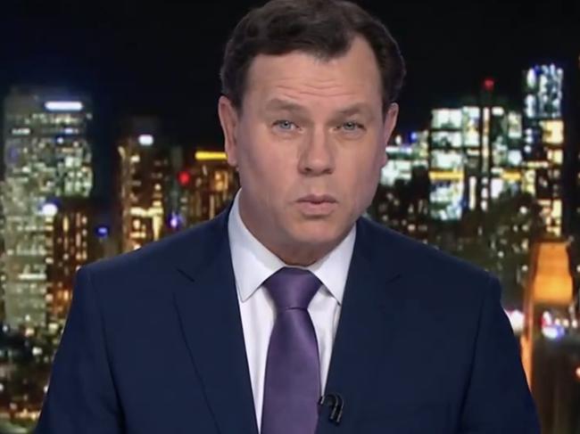 Mark Ferguson presents the 7News 6pm bulletin in Sydney.