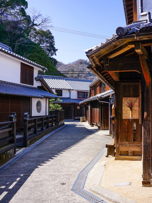 Mitarai’s streets are lined with quaint houses.