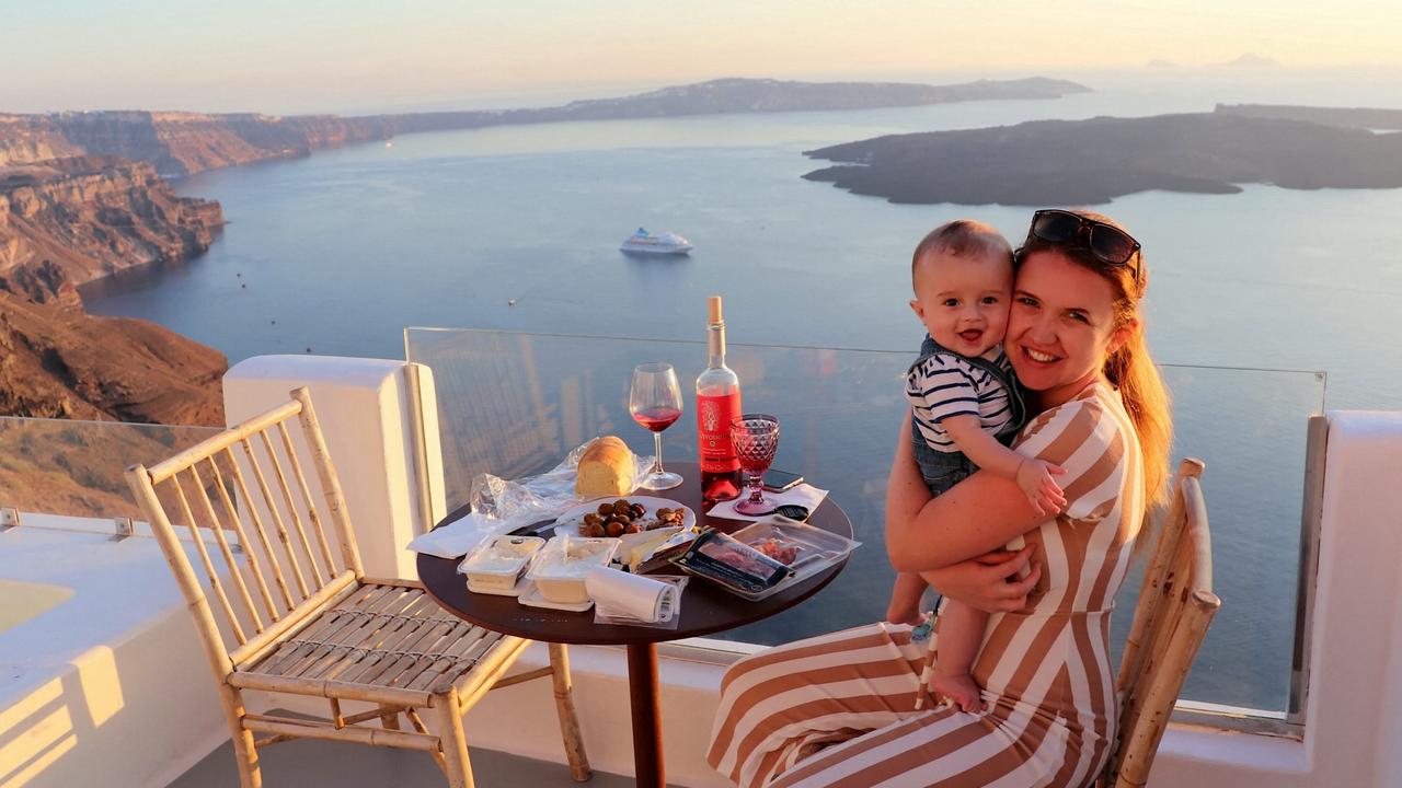 Ex-doctor Jenna Carr, 33, from the UK, explains how she now makes $10,000 a month after quitting her job to travel with her family. Picture: SWNS/Mega