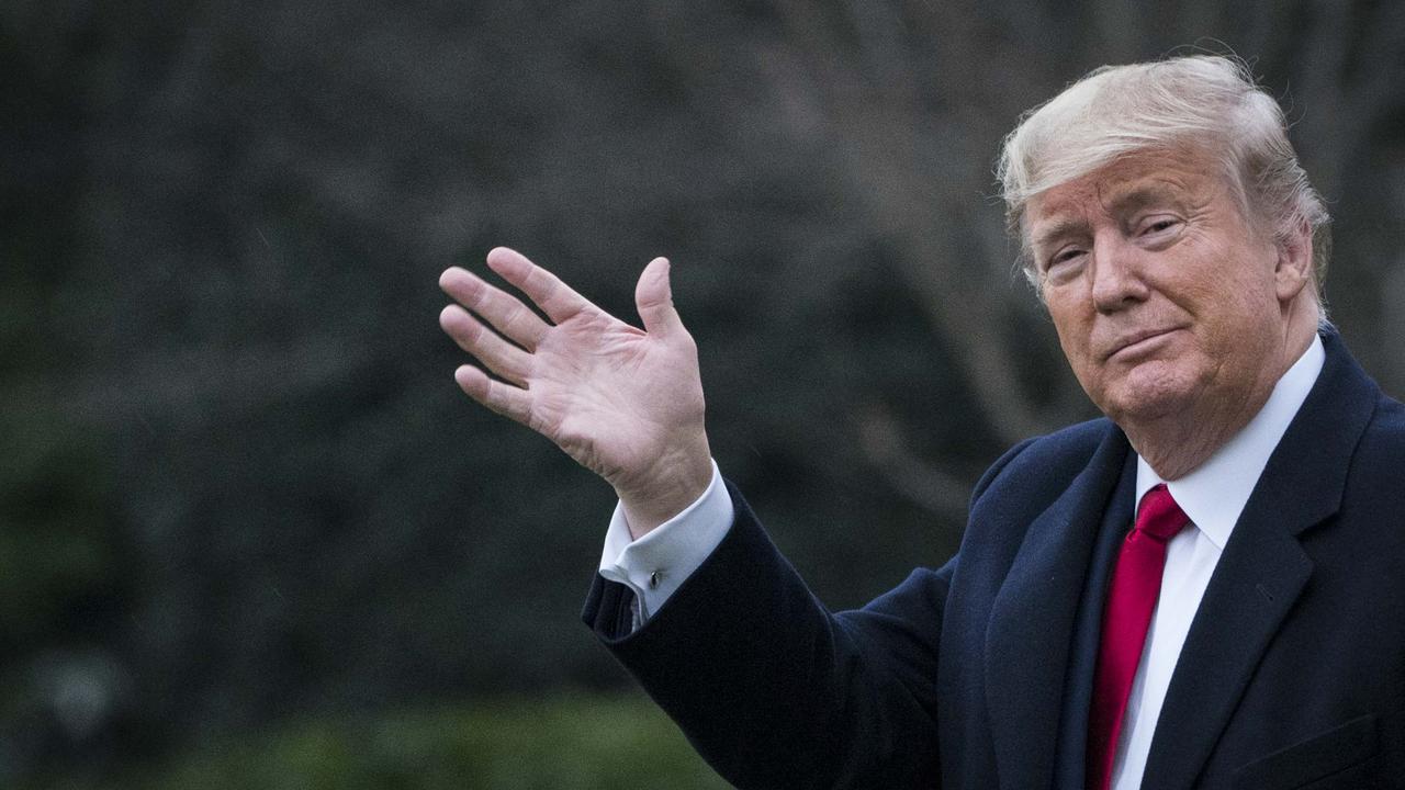 President Donald Trump leaves office on January 20. Picture: Sarah Silbiger/Getty Images