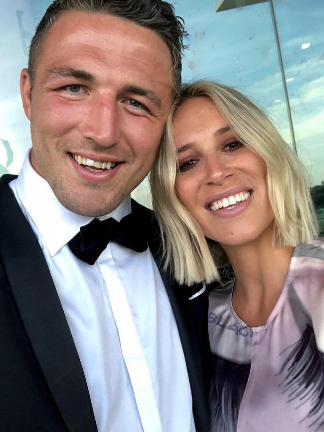 Sam and Phoebe Burgess before their split. Picture: Instagram