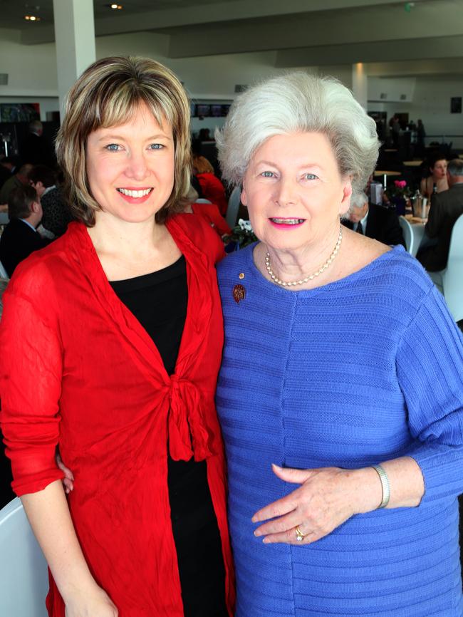 Vanessa Goodwin with her mother Edyth Langham, a Liberal party stalwart.