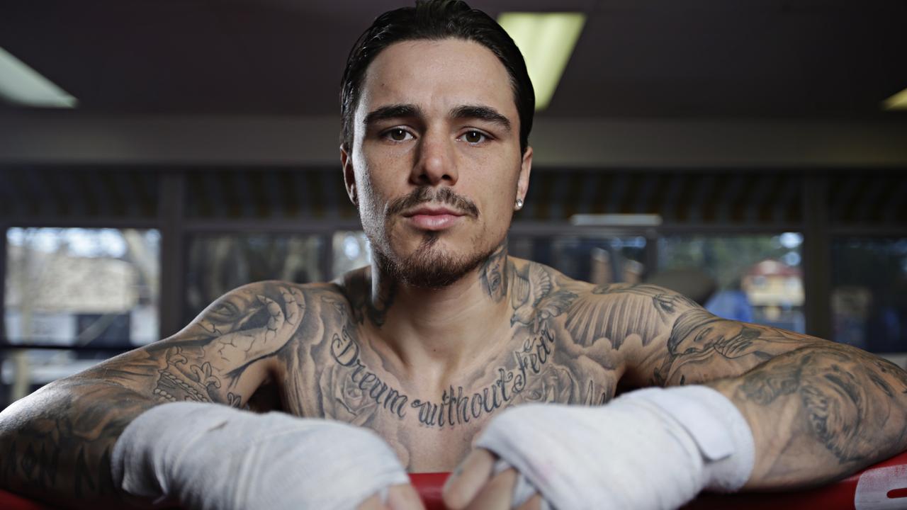 George Kambosos Jnr at The Gairy St Clair Boxing Fitness Gym on the 4th June 2020. Photographer: Adam Yip