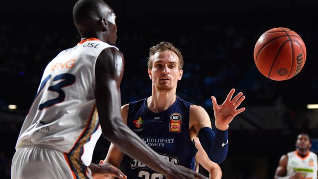 Anthony Drmic is set to leave Adelaide this off-season despite winning the club’s most improved player award this year. Picture: Mark Brake (Getty)