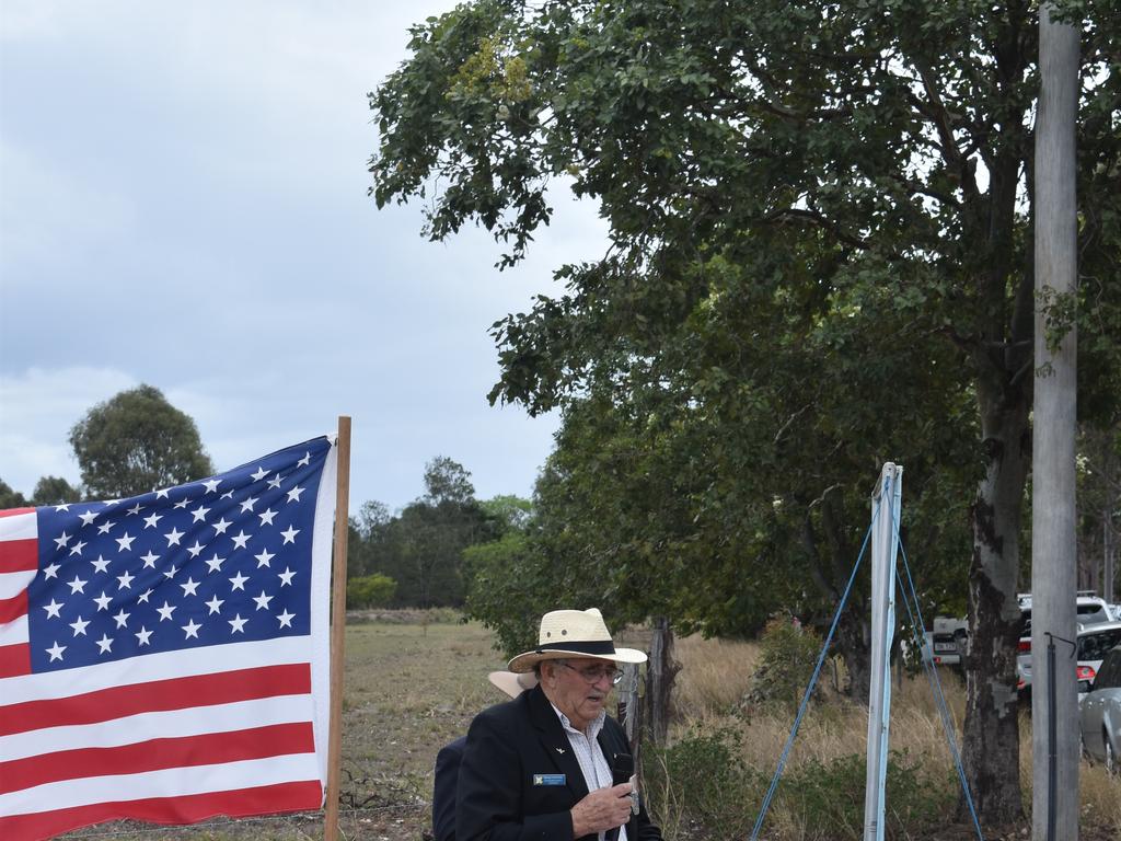 George Hatchman spoke about the history of the Lowood airfield and No23 Squadron