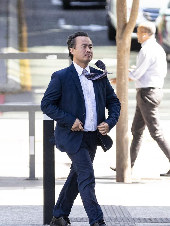 James Worra Bake walking into the Supreme Court.