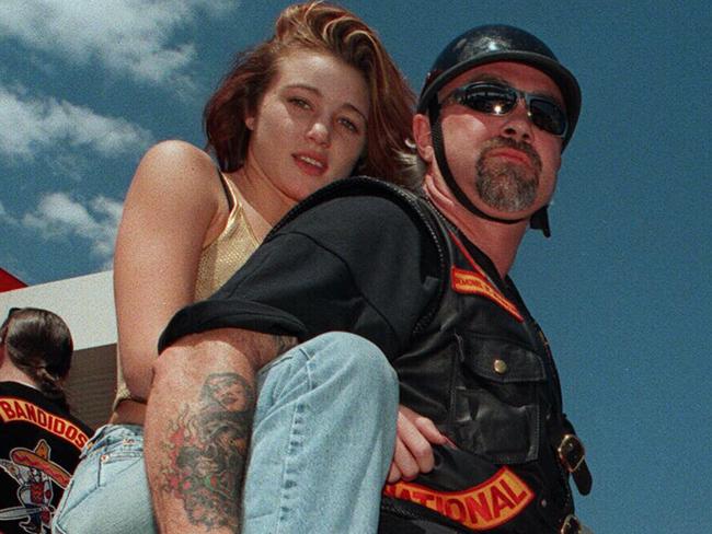 Michael “Kaos” Kulakowski with girlfriend Angela in 1997. Picture: Craig Borrow