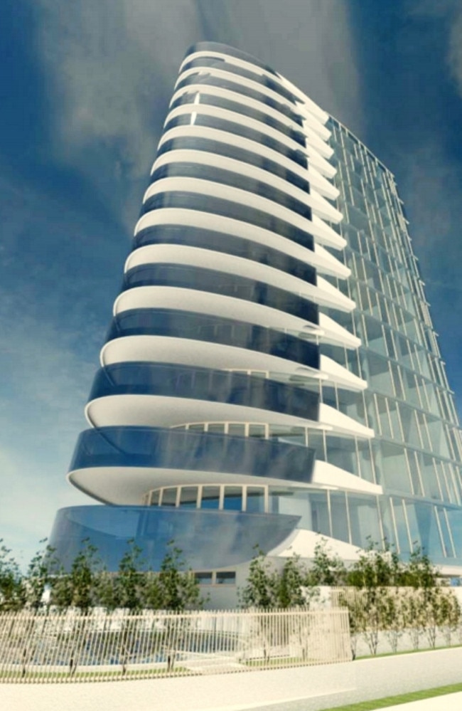 Artist impression of The Point at Kirra tower development. Picture: Supplied