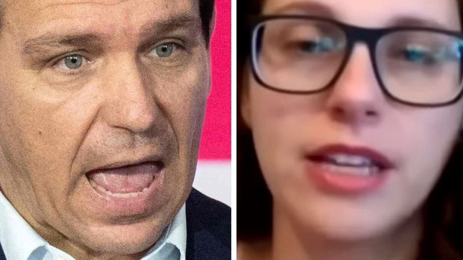 Anti-woke warriors: Florida Governor Ron DeSantis and conservative author Bethany Mandel.