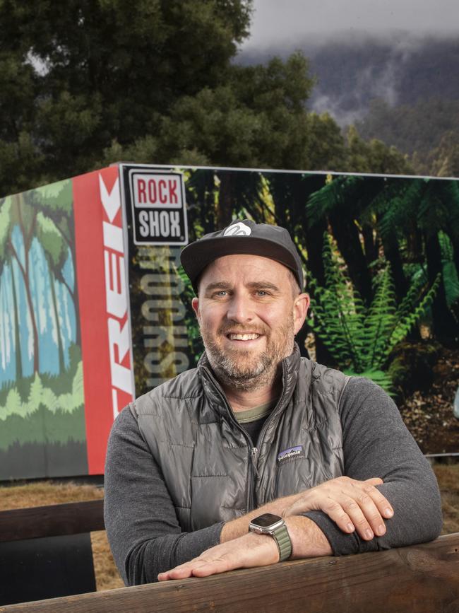 Founder and owner of Maydena Bike Park Simon French. Picture: Chris Kidd