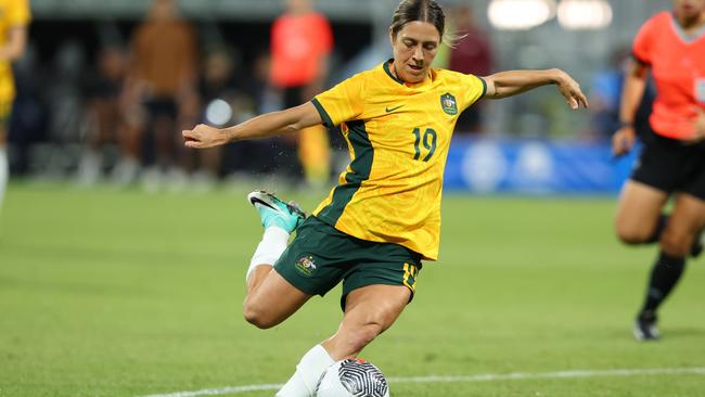 Katrina Gorry in action for the Matildas. Picture: Getty Images