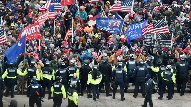 The Capitol riot has become ‘a threat to US democracy’. Picture: AFP