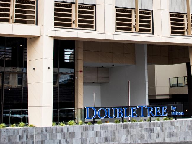 The new DoubleTree by Hilton Hobart, on Macquarie St, in Hobart. which includes new restaurant Leatherwood which features dishes with local ingredients that showcase Tasmania’s best produce. Picture: Linda Higginson