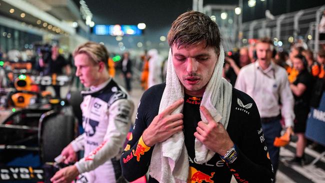 The drivers were pushed to breaking point by the heat. (Photo by Ben Stansall / AFP)