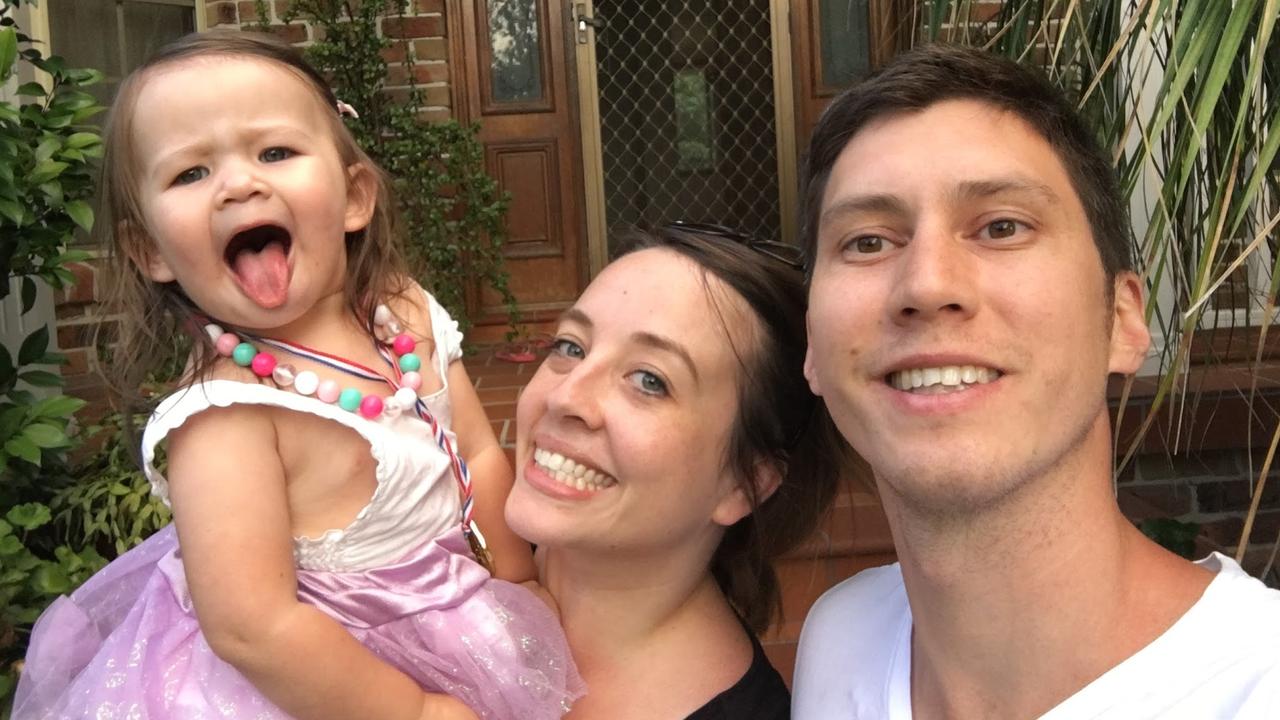 Alex Sparkes lost his wife Hayley in 2018, when their daughter Maisy, was just 3. Picture: Supplied