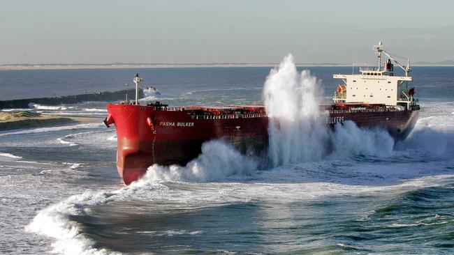 Supt Swilks was in charge of the rescue and recover operation after the Pasha Bulker ran aground on Nobbys Beach in Newcastle.