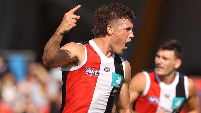 Rowan Marshall has become one of the competition’s most versatile ruckmen. Picture: Chris Hyde/Getty Images