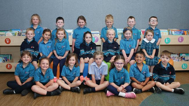 St Catherine of Siena Prep JL Back row L-R: Piper Smith, Patrick Westaway, Matilda Mathews, Jude Allan, William Beale, Lynx Roberts. Middle row: Koby Robertson, Lulu Kingsbury, Evie Williams, Amelia Camilleri, Daisy Carollo, Sasha Anderson, Elsie Magro. Front row: Paige Cole, Maggie Coves; Tara Tripp, Scout MacLeod, Minnie Hoyer, Felipe Natrielli Aragao, Alvin Elijah.